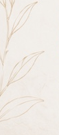 Decorative line art leaf